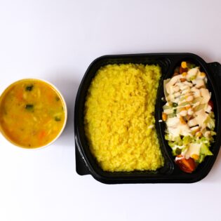 Milanese Risotto + Beef Soup + Caesar Salad